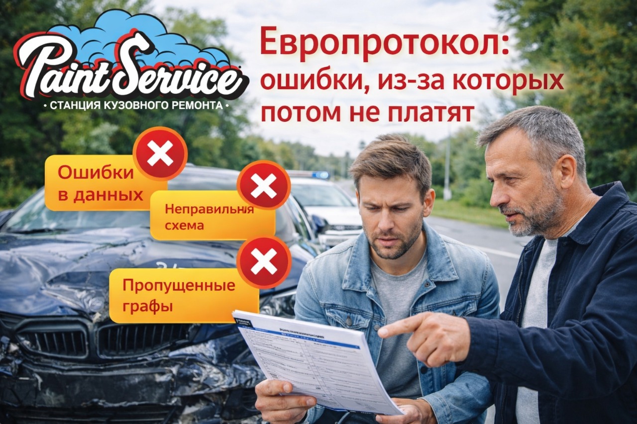 Европротокол: ошибки, из-за которых потом не платят в Беларуси: ремонт после ДТП по страховке