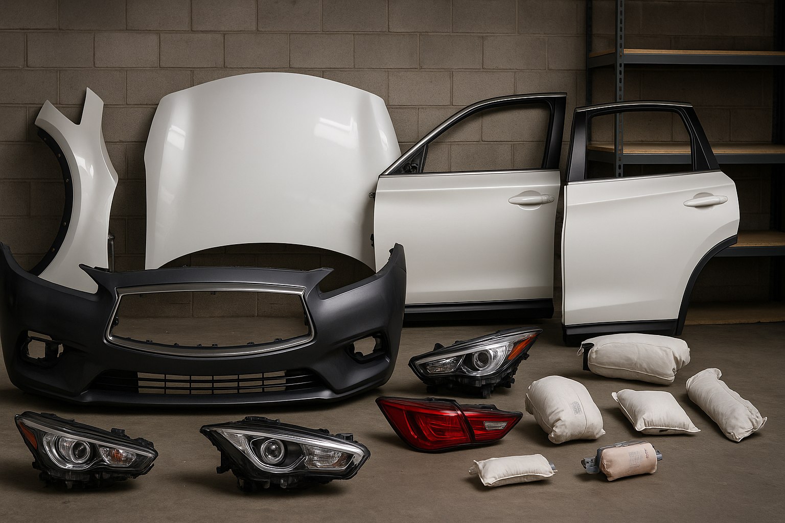 Запчасти Infiniti под заказ кузов, оптика, SRS (airbag) - оригинал, аналоги, Китай