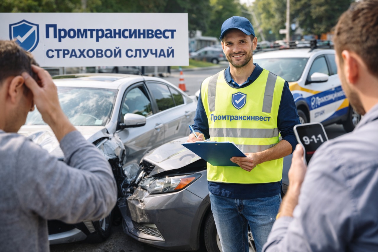 Страховой случай Промтрансинвест при ДТП