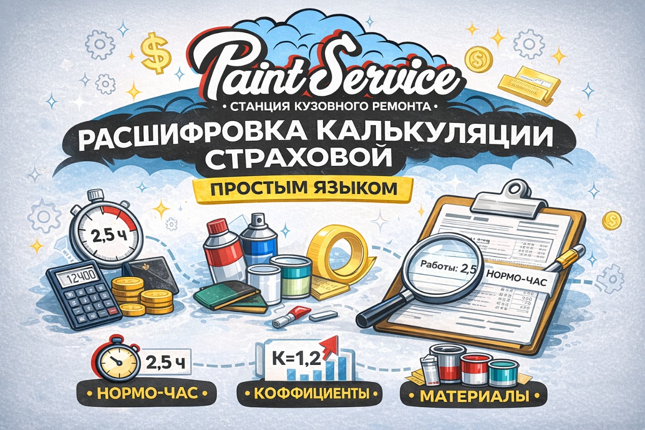 Расшифровка калькуляции страховой простым языком: нормо-час, коэффициенты, материалы