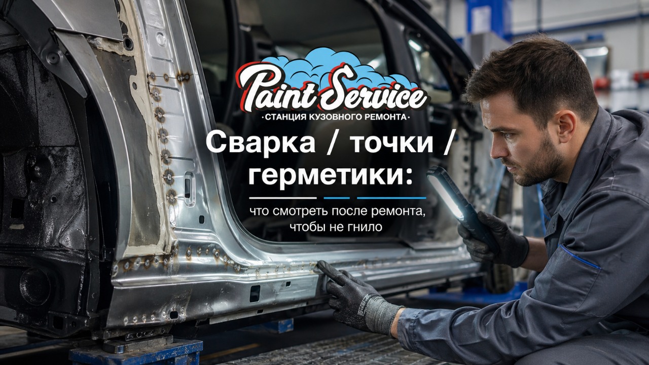 Сварка, точки и герметики после кузовного ремонта