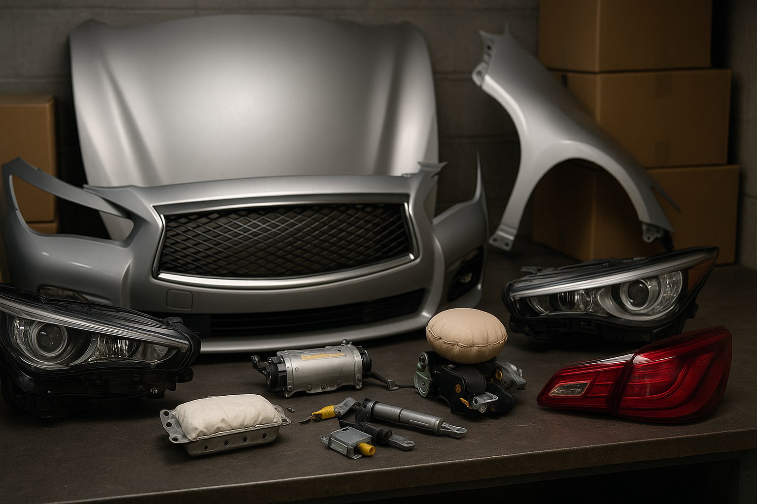 Запчасти Infiniti под заказ кузов / оптика / SRS