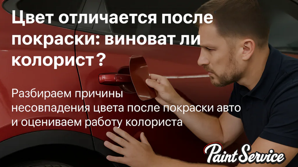 Почему цвет отличается после покраски: виноват ли колорист?