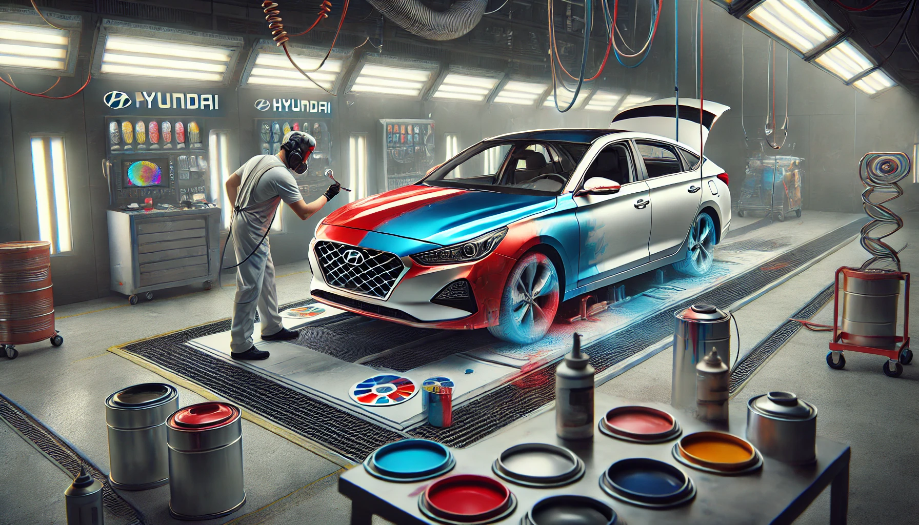 Полная покраска и кузовной ремонт Hyundai в Минске: профессиональный сервис PaintService