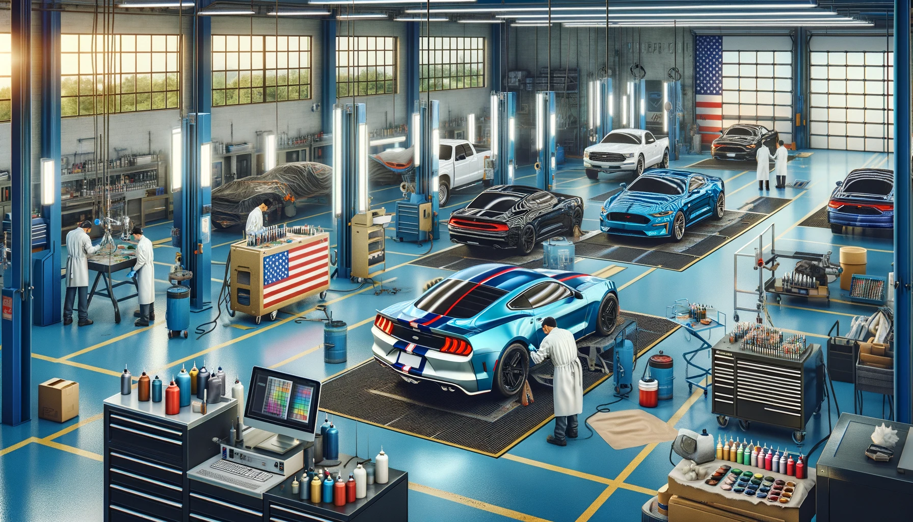 Покраска авто из США после ДТП под ключ