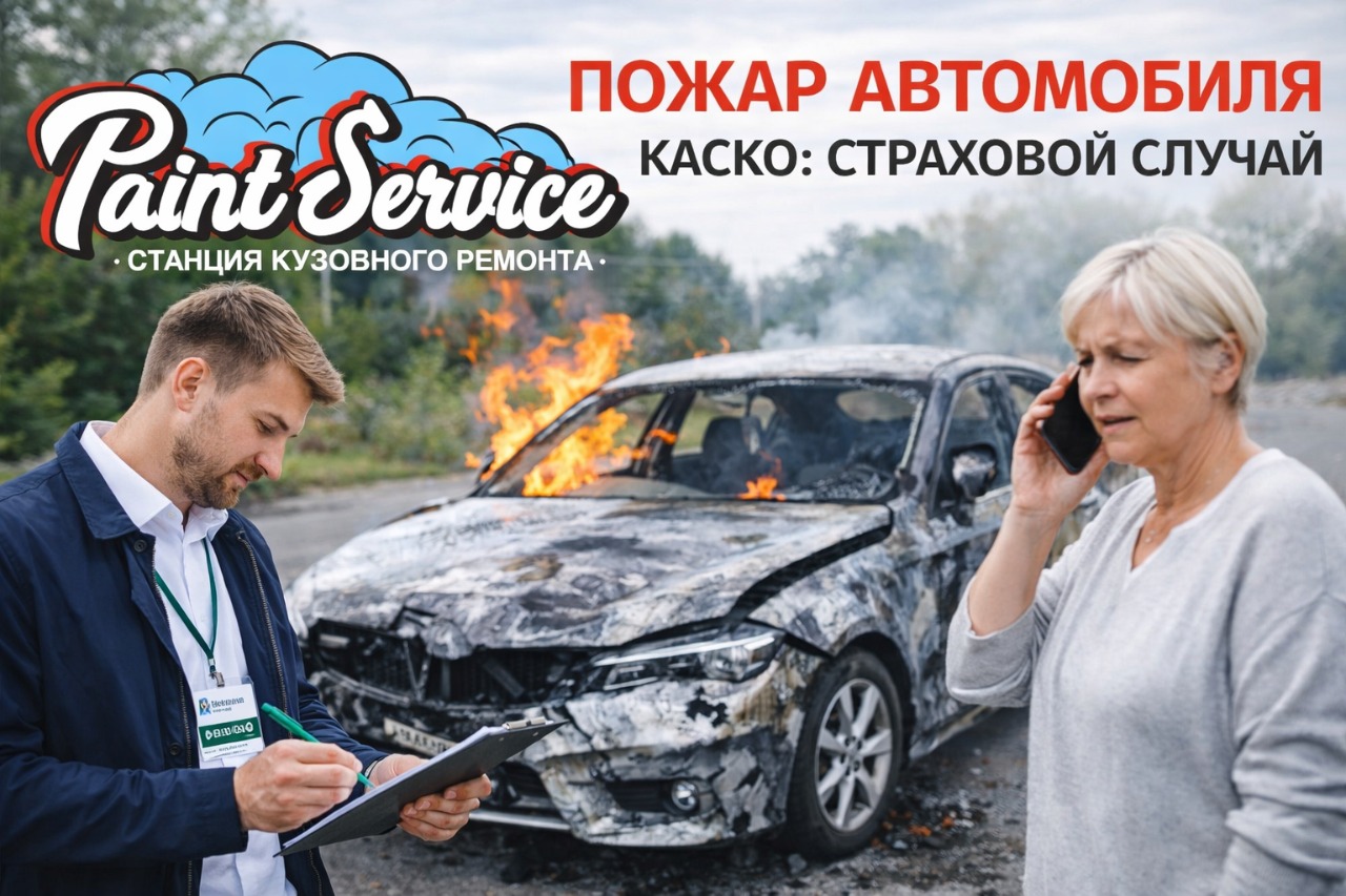 Пожар автомобиля - КАСКО страховой случай
